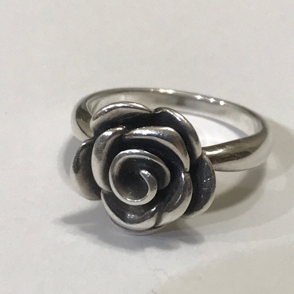 James avery ss rose ring 7